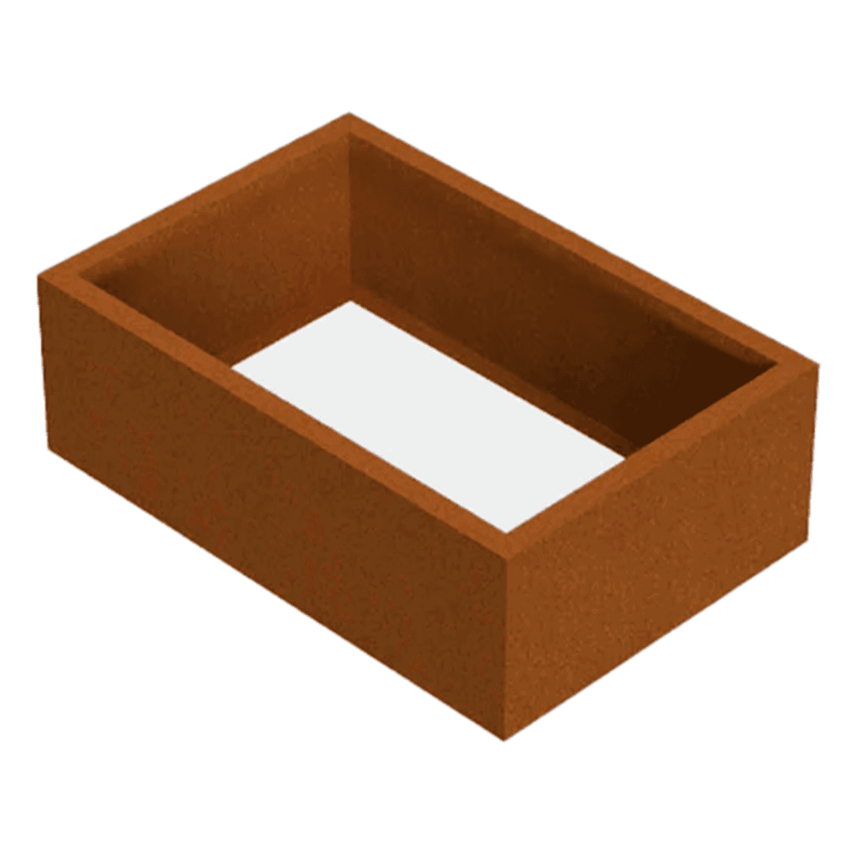 120x60x40 Plantenbak cortenstaal rechthoekig zonder bodem VXhome