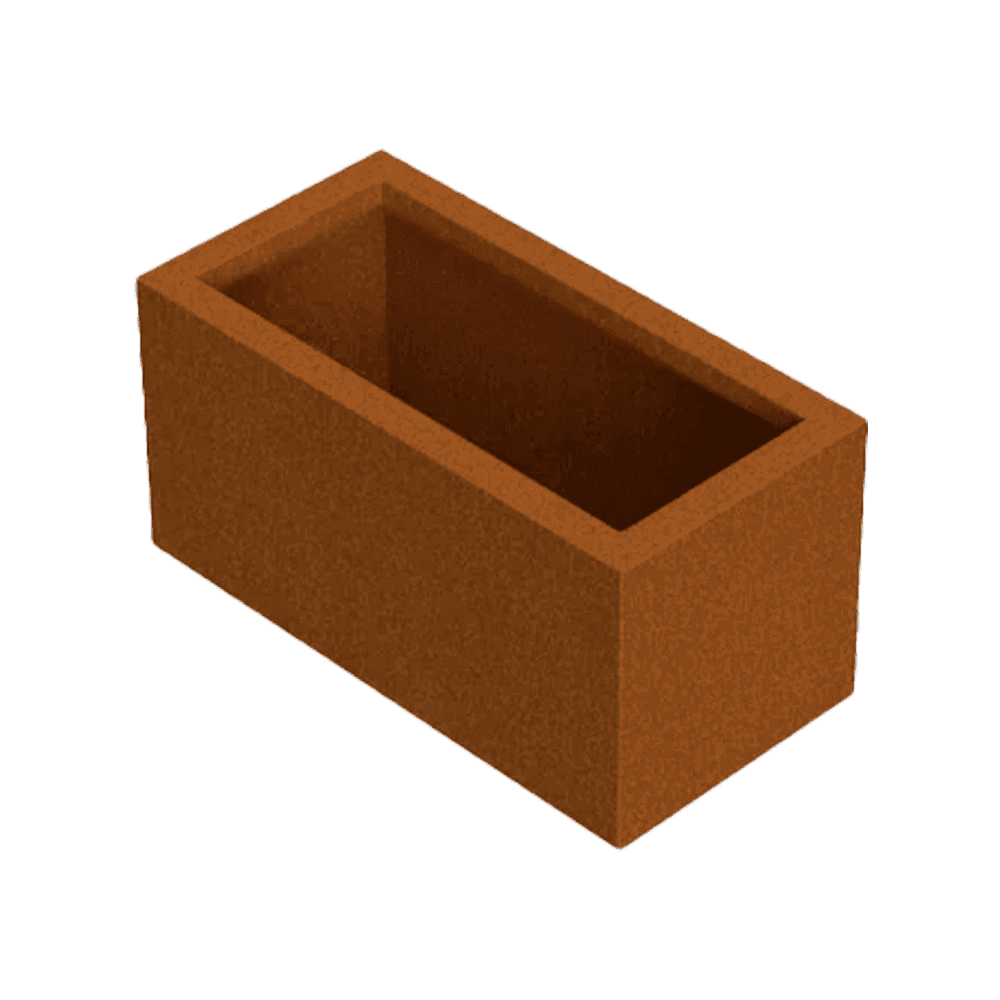 80x40x40 plantenbak cortenstaal rechthoekig VXhome