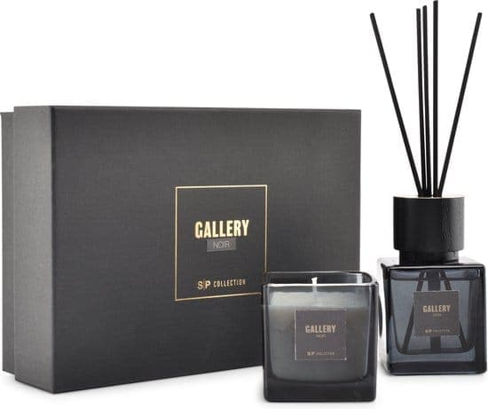 3SP Collection Giftset 2-delig Black Gallery Christmas VXhome-1 Geurolie- Geurkaars