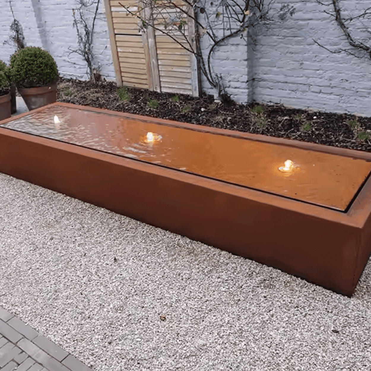 Watertafel rechthoekig met LED VXhome