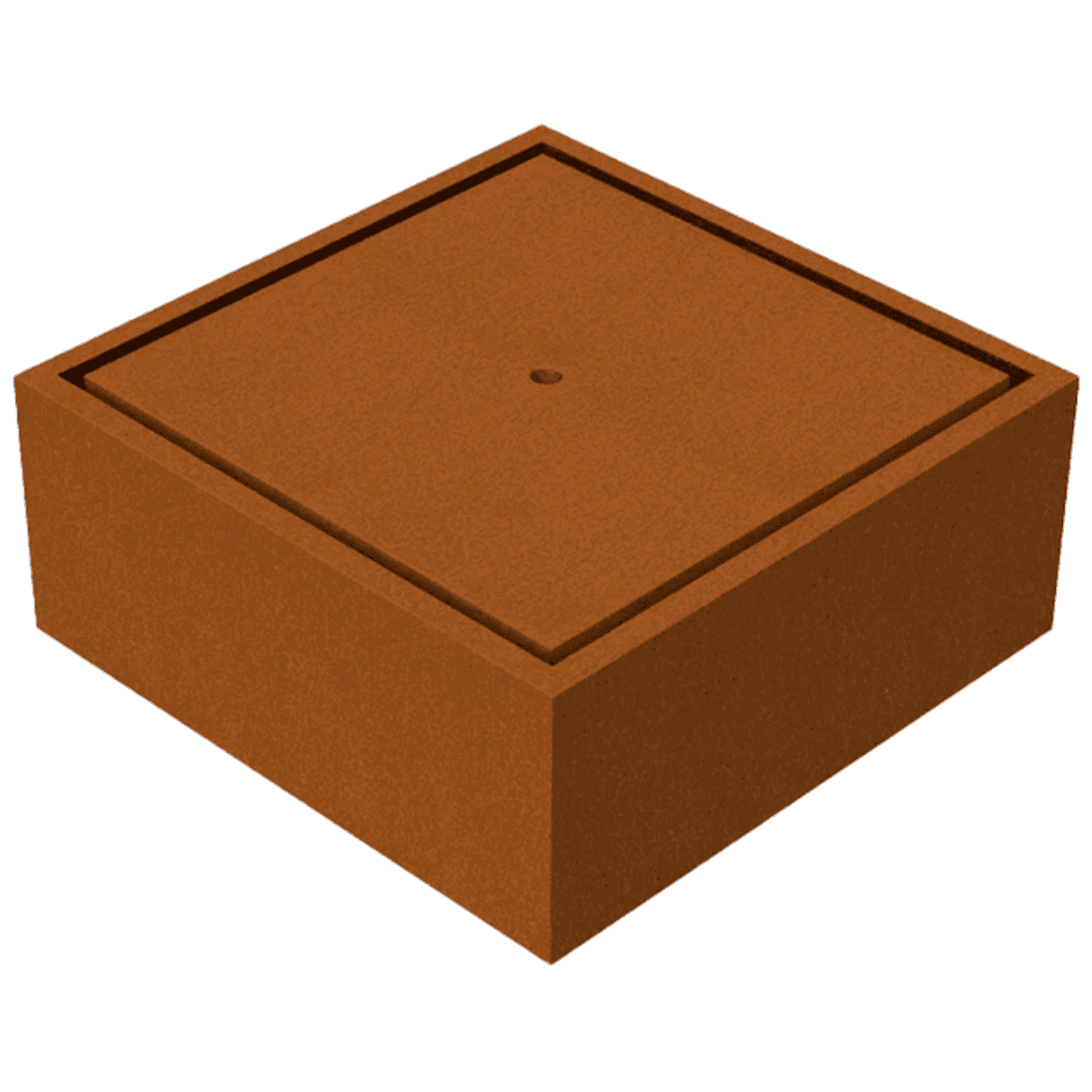 Watertafel 120x120x50 cortenstaal VXhome