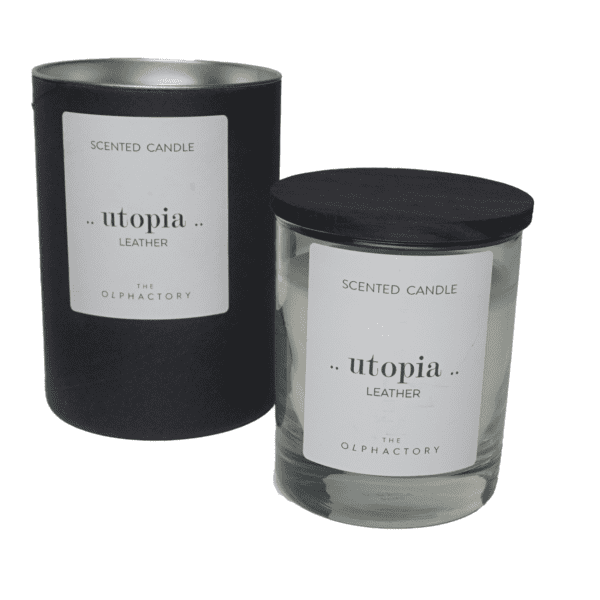The Olphactory - Utopia - Leather - 200gr - Geurkaars -1 VXhome