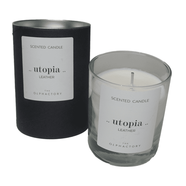 The Olphactory - Utopia - Leather - 200gr - Geurkaars -1 VXhome