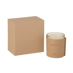 Geurkaars Leder Bruin 40 uur OCHRE WOODS Woody - J-line