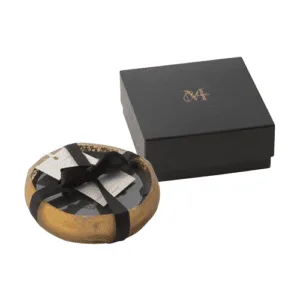 Geurkaars M-Chic Glas-Goud Amber-Oud J-Line 15H Small