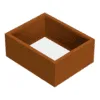100x80x40 Plantenbak cortenstaal rechthoekig zonder bodem VXhome
