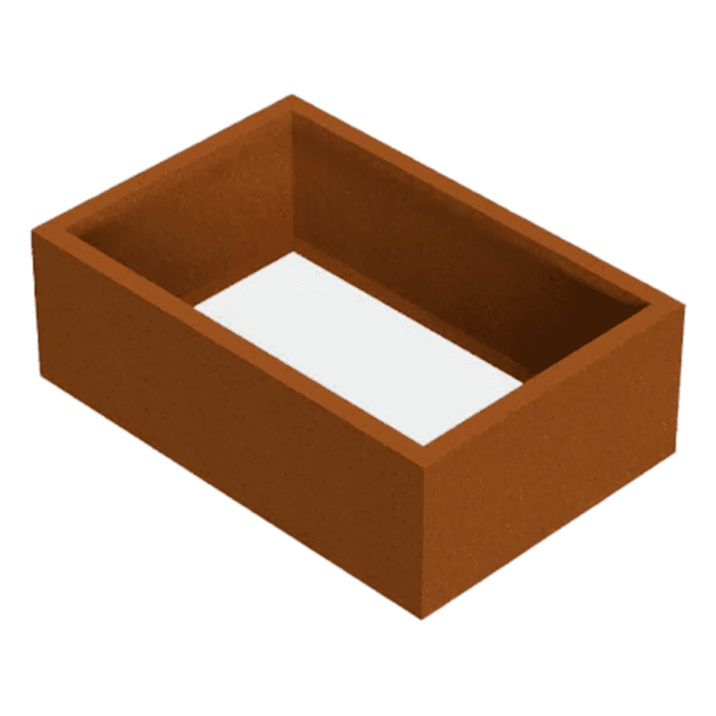 120x60x40 Plantenbak cortenstaal rechthoekig zonder bodem VXhome