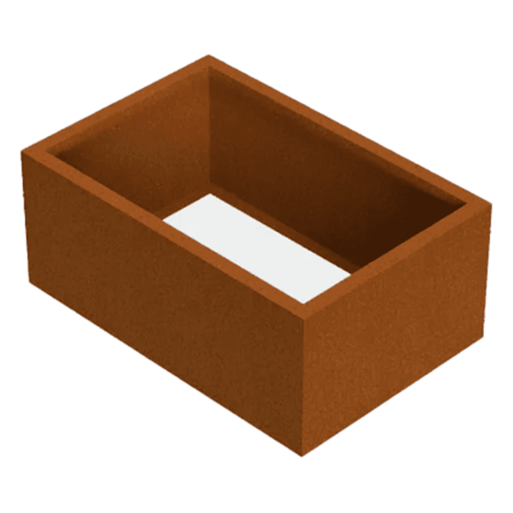 120x60x50 Plantenbak cortenstaal rechthoekig zonder bodem VXhome