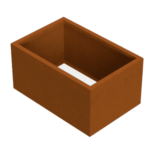 120x60x60 Plantenbak cortenstaal rechthoekig zonder bodem VXhome