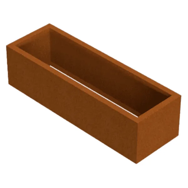 150x50x40 Plantenbak cortenstaal rechthoekig zonder bodem VXhome