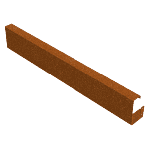 Borderrand cortenstaal 100x15 recht VXhome