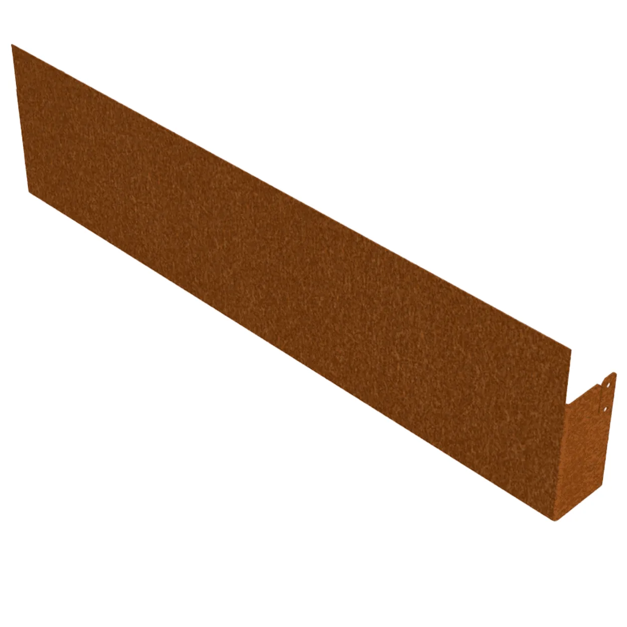 Borderrand cortenstaal recht 100x25 cm