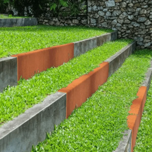 Borderranden omgezette rand 2 cortenstaal VXhome