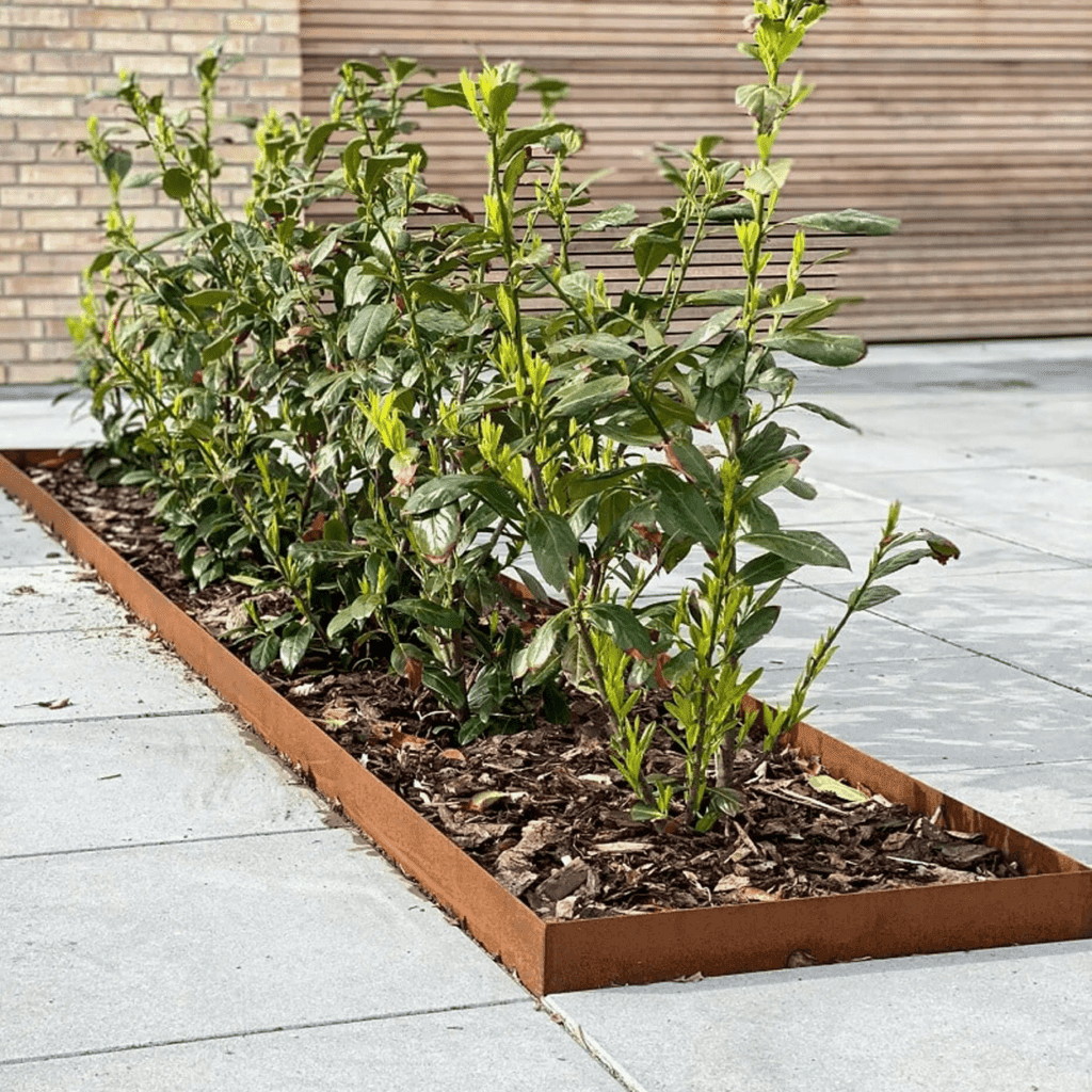 Borderranden voorbeelden cortenstaal vlak VXhome