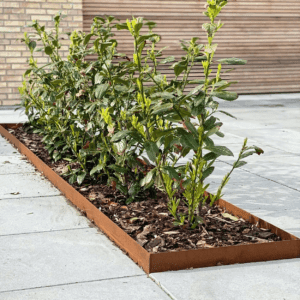 Borderranden voorbeelden cortenstaal vlak VXhome