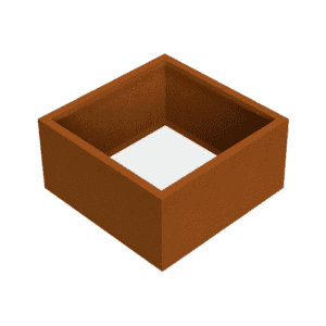 Plantenbak cortenstaal vierkant 100 medium VXhome zonder bodem