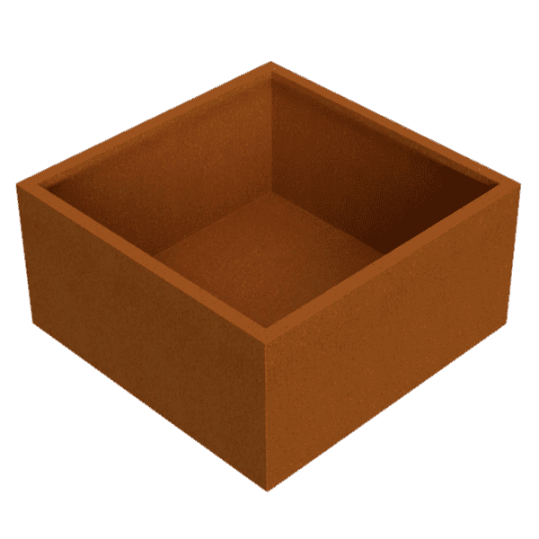 Plantenbak cortenstaal vierkant 120 hoog VXhome