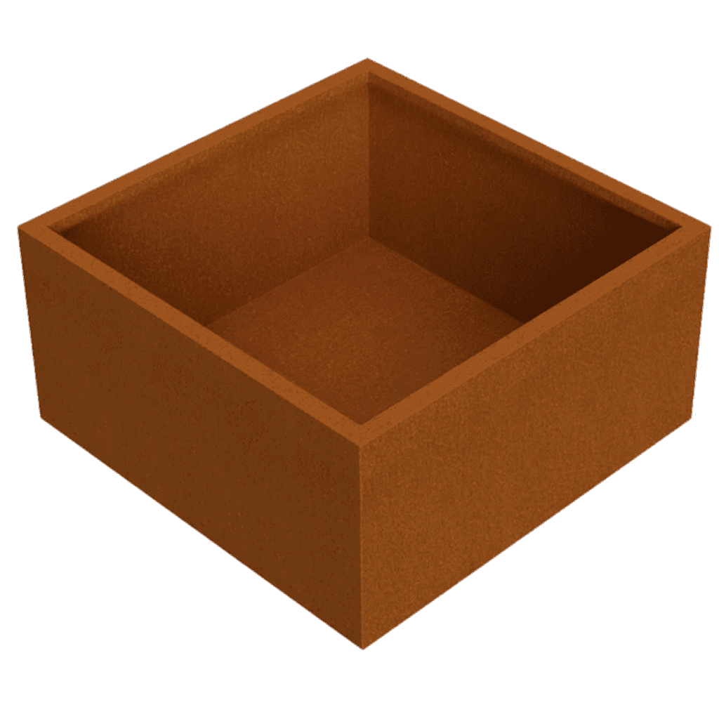 Plantenbak cortenstaal vierkant 120 medium VXhome
