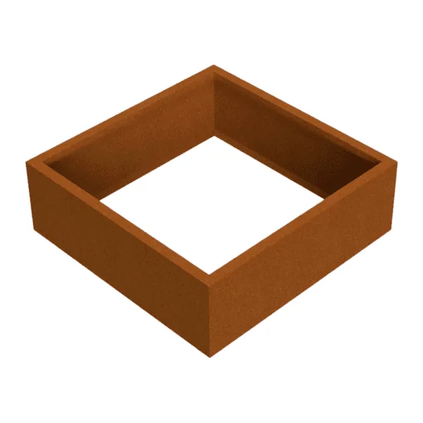 Plantenbak cortenstaal vierkant 150 medium VXhome zonder bodem