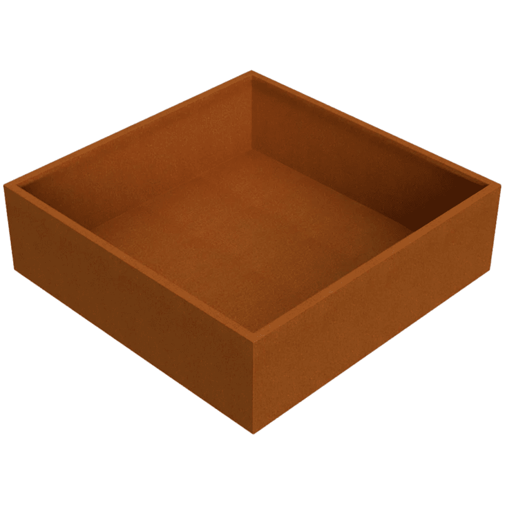 Plantenbak cortenstaal vierkant 200 medium VXhome