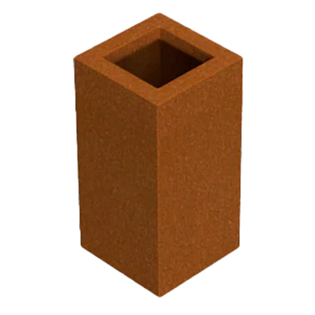 Plantenbak cortenstaal vierkant 30x30 hoog VXhome