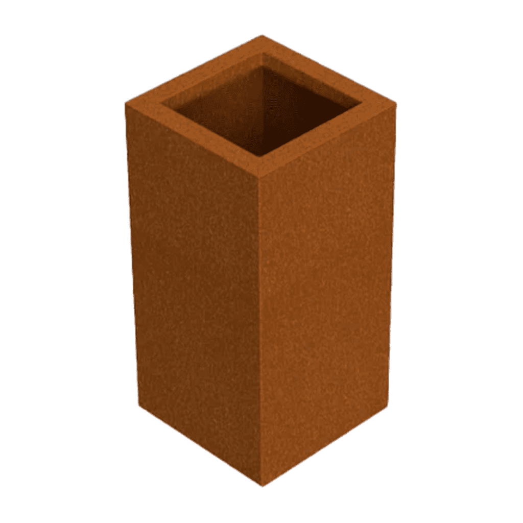 Plantenbak cortenstaal vierkant 40x40 hoog VXhome
