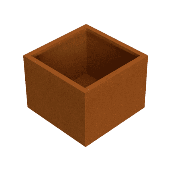 Plantenbak cortenstaal vierkant 80 medium VXhome
