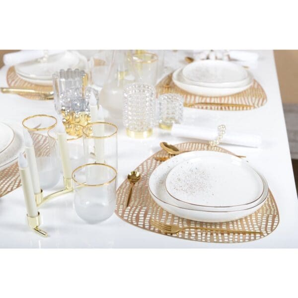 NISH GOLD EDGE LAGE WATERBRIL - SET VAN 6 - Afbeelding 2