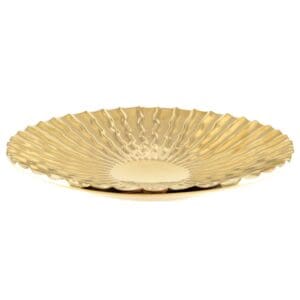 COUPE DECORATIEVE DOREE BRILLANT 36X36X5,5CM