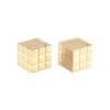 SALIERE ET POIVRIERE RUBIK'S KUBUS DORE 3X3X3CM