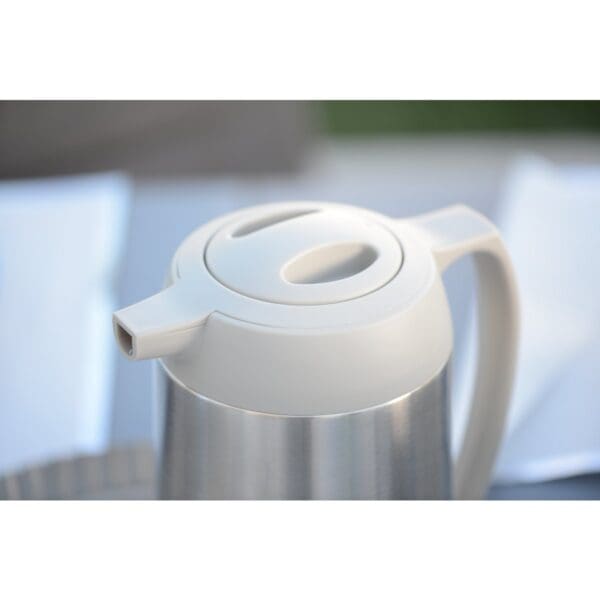 ROESTVRIJ STAAL EN GRIJZE ISOTHERMISCHE KOFFIEZETTER 1L - Afbeelding 3