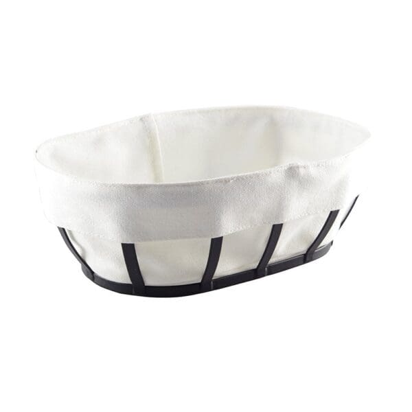 Zwarte ovaal broodmand 26x18x9cm