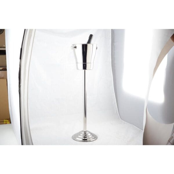 Roestvrijstalen champagne -emmer h.84 cm - Afbeelding 2