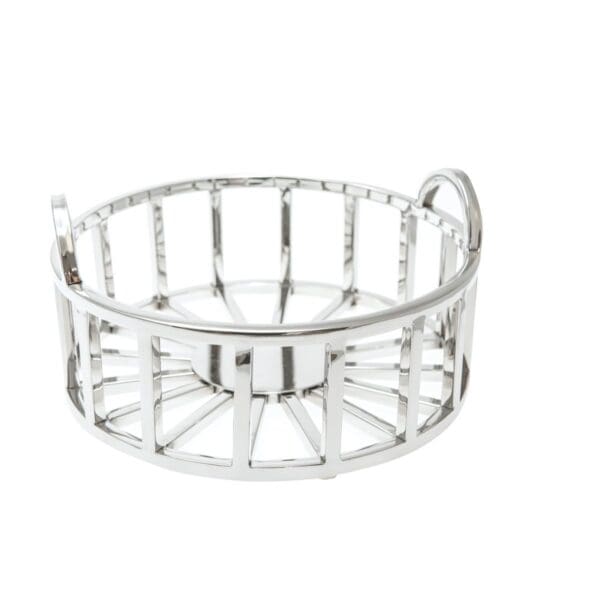 Zilveren ronde fruit gesneden 28x28x14cm