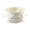 Ronde broodmand zilver 22x22x10cm