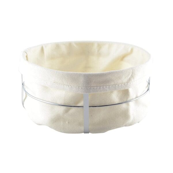 Ronde broodmand zilver 22x22x10cm