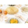 COUPE DECORATIEVE DOREE BRILLANT 36X36X5,5CM - Afbeelding 4