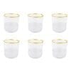 NISH GOLD EDGE LAGE WATERBRIL - SET VAN 6