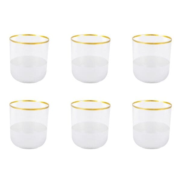 NISH GOLD EDGE LAGE WATERBRIL - SET VAN 6