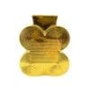 GLANZENDE GOUDEN VAAS KLEIN MODEL 13X7X15CM