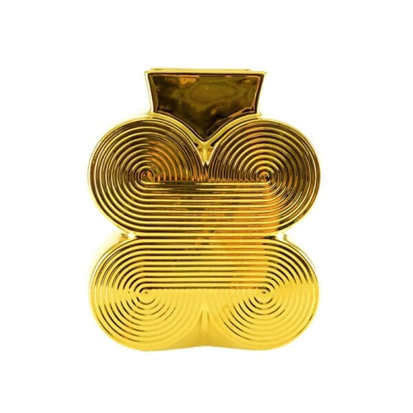 GLANZENDE GOUDEN VAAS KLEIN MODEL 13X7X15CM