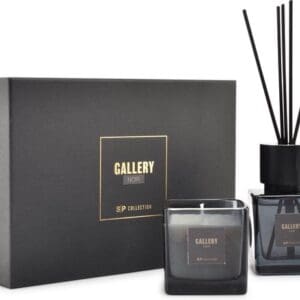 3SP Collection Giftset 2-delig Black Gallery Christmas VXhome-1 Geurolie- Geurkaars