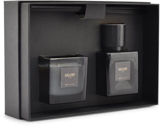 3SP Collection Giftset 2-delig Black Gallery Christmas VXhome-1 Geurolie- Geurkaars