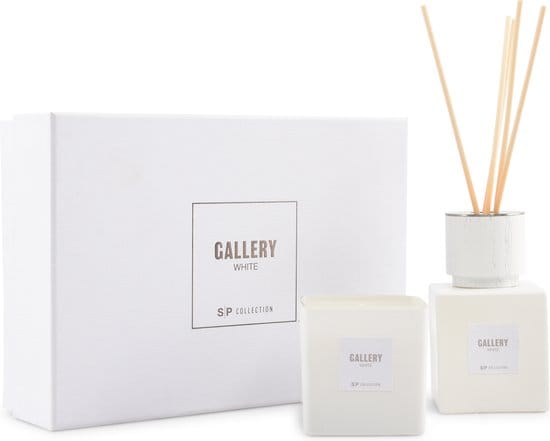 3SP Collection Giftset 2-delig White Gallery Christmas VXhome-1 Geurolie- Geurkaars