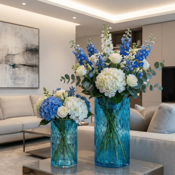 Vaas-Windlicht Asprey Large Ocean Blue - VXhome - Bloemenvaas