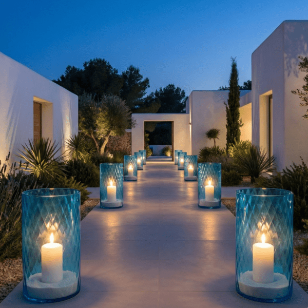 Vaas-Windlicht Asprey Large Ocean Blue - VXhome - Windlicht