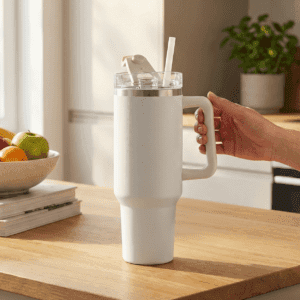 Isolerende thermomok Giant Mug XXL 1,2L - 40 Oz -Beige