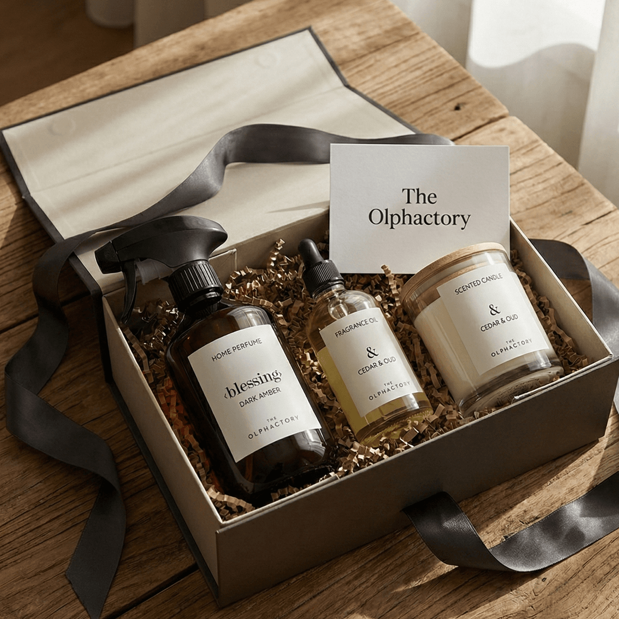 The Olphactory home trio als luxe cadeauverpakking